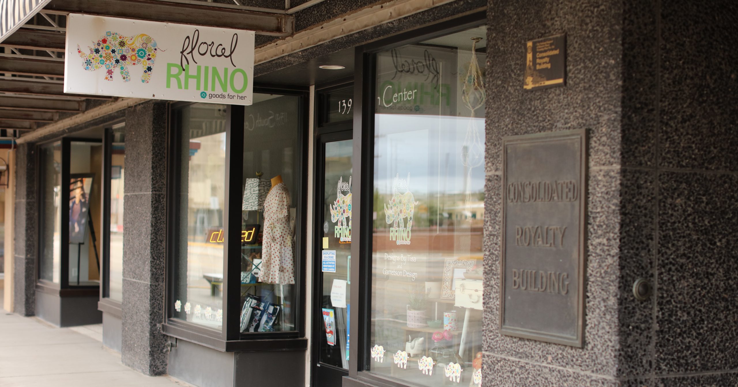 Floral Rhino Casper Wyoming boutique - exterior
